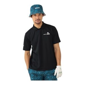 Beams Golf Woodstock Collab Polo in Black NWT